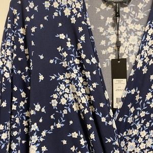 BCBG BLUE DRESS, SIZE L